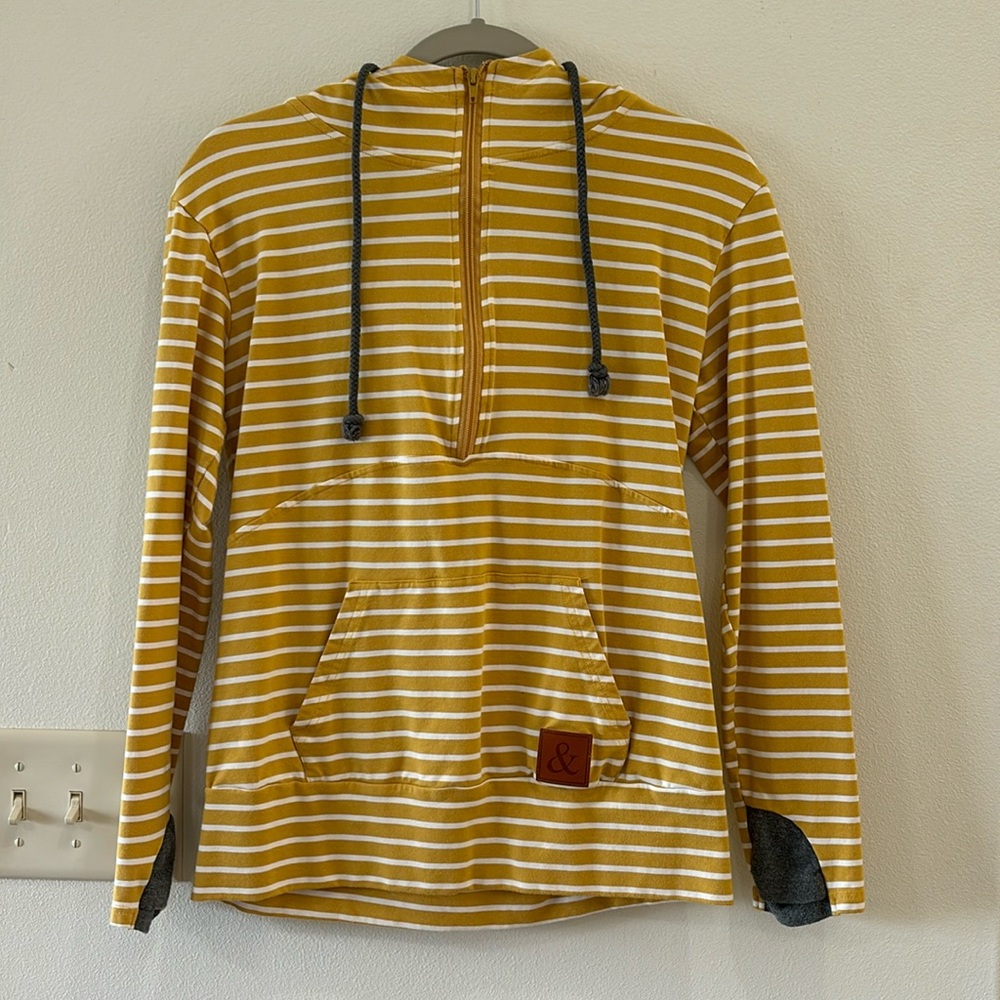 Ampersand Ave Doublehood Zip-Up Hoodie